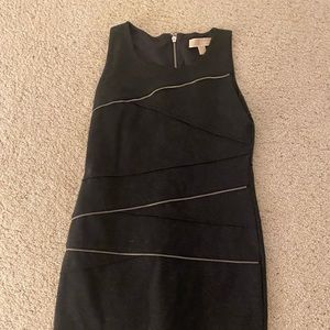 Michael Koors cinch dress with zipper details